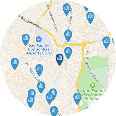 Visualizar seus clientes no mapa e traçar rotas de visitas